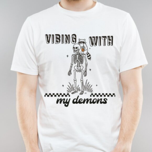 Tops - Vibing with My Demons Graphic Tee